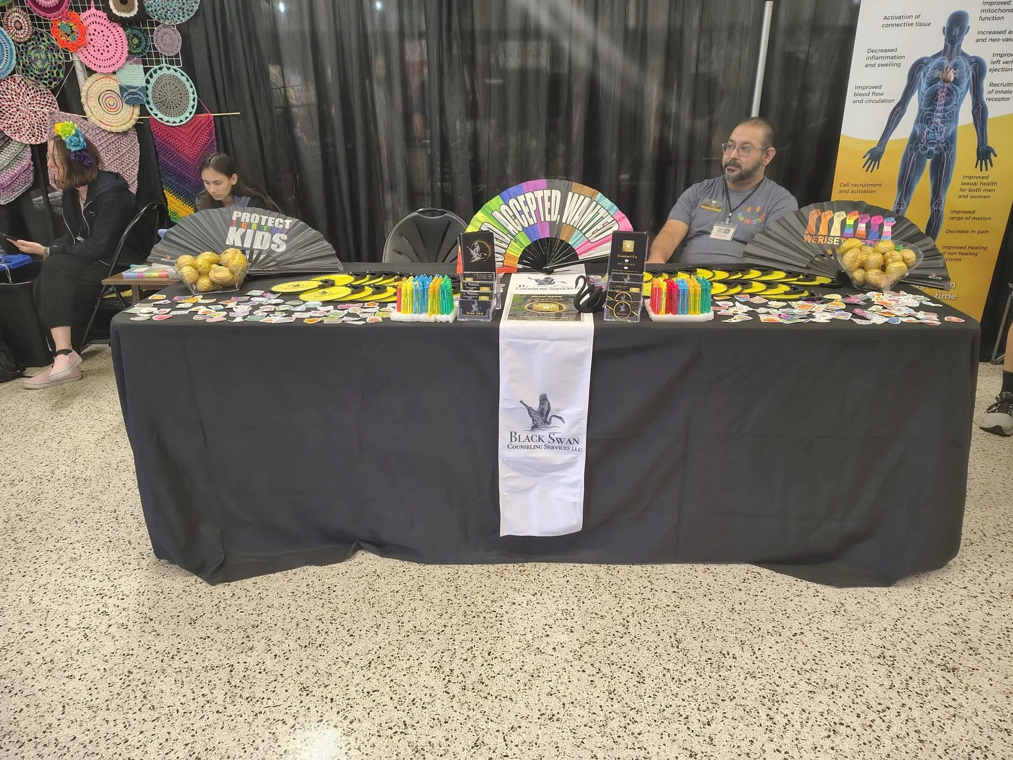 Black Swan at the Rainbow Roots Market 2025
