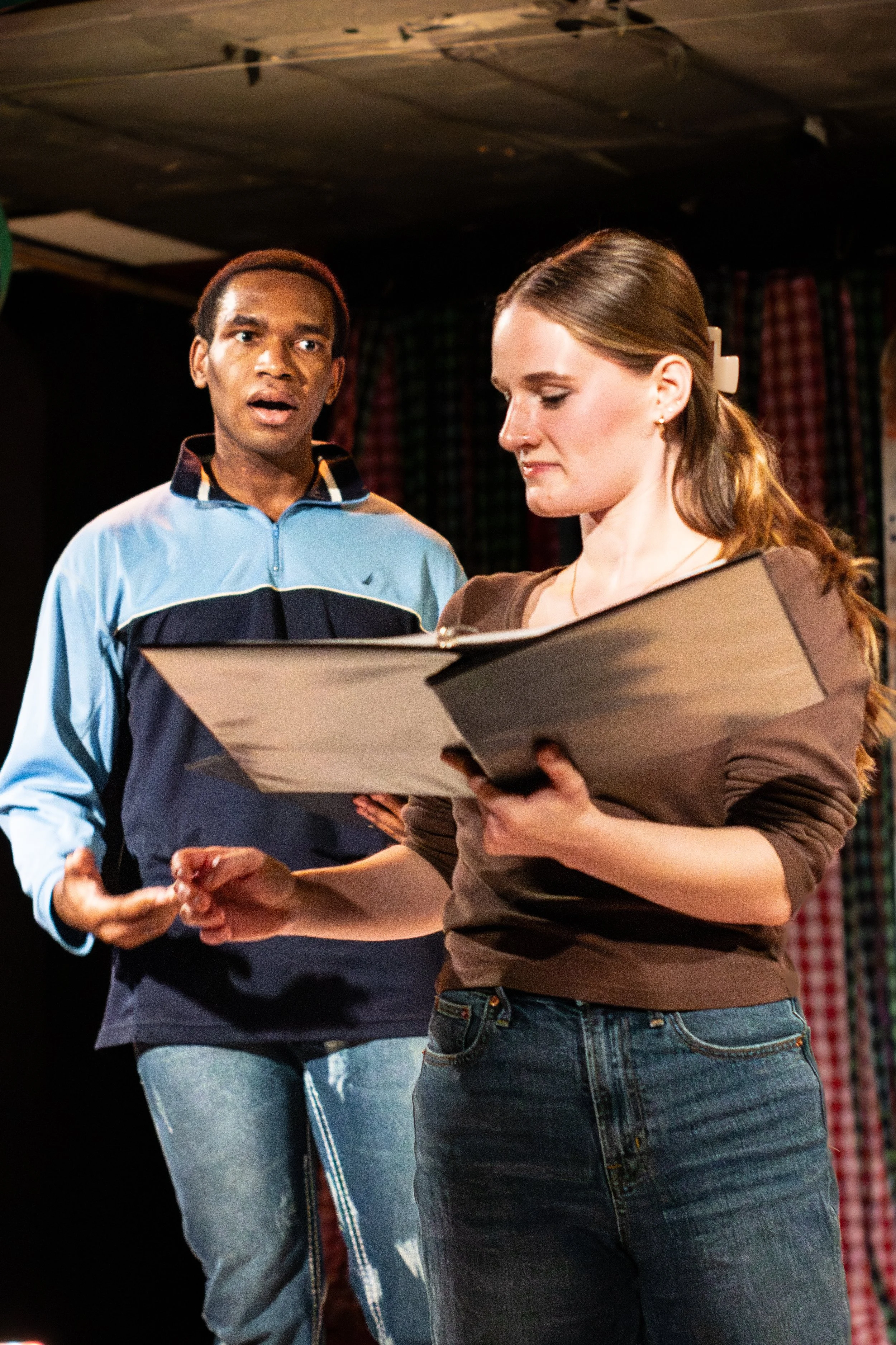 Kene Ifezue as Kostya and Olivia Wheeler as Laurel
Photo: Sophie Davidson