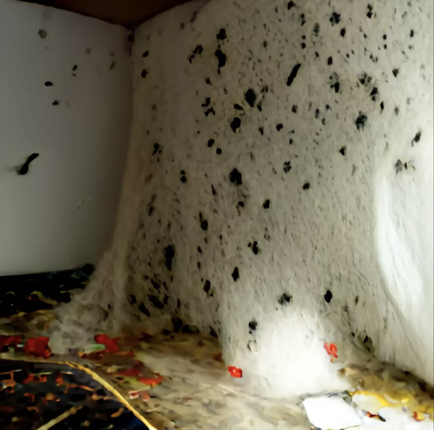 // blob living room sitting translucent webbed confused disaster alone disinterested spider mites