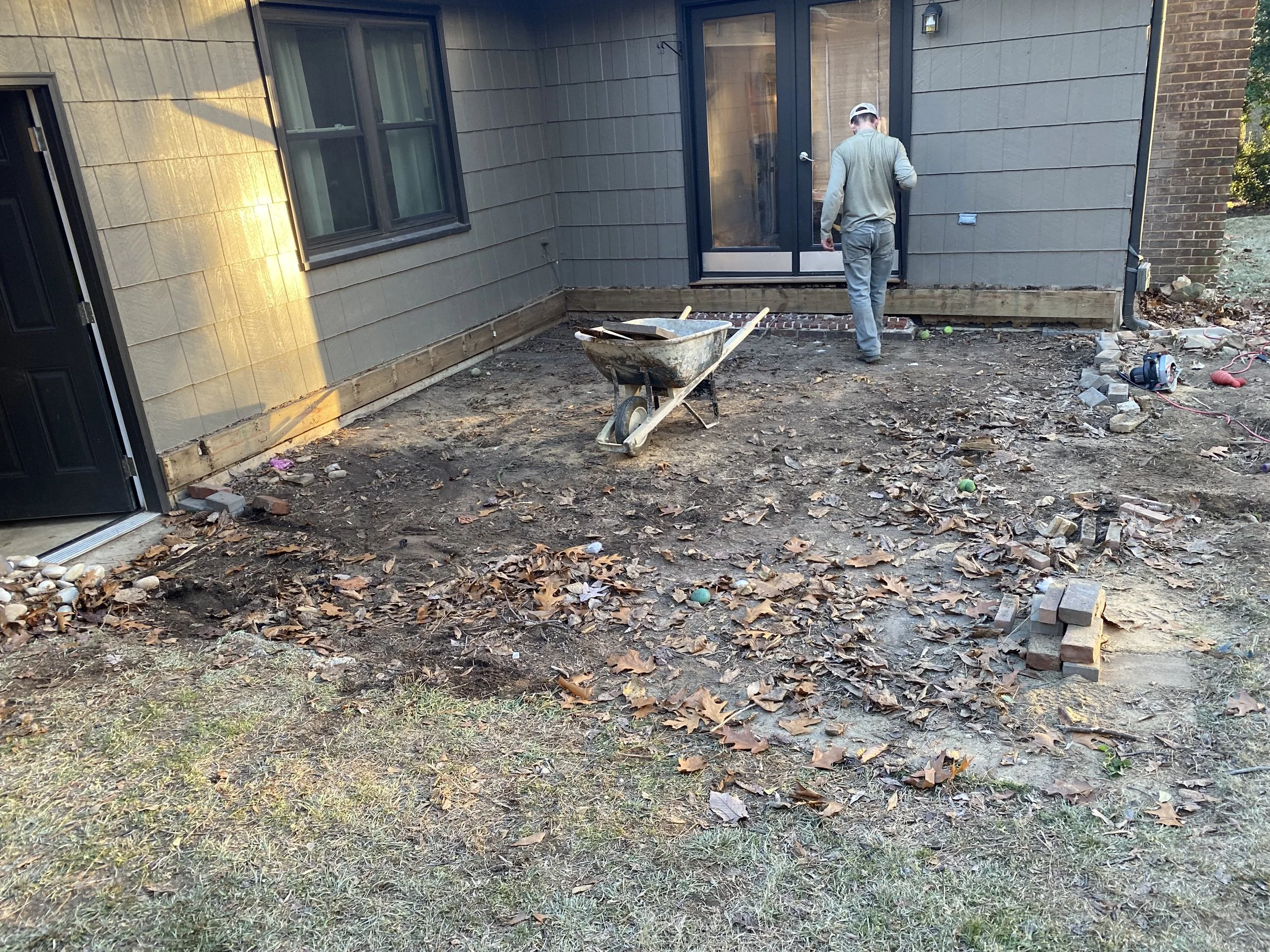 2"-3" layer of silt build up to be shoveled away