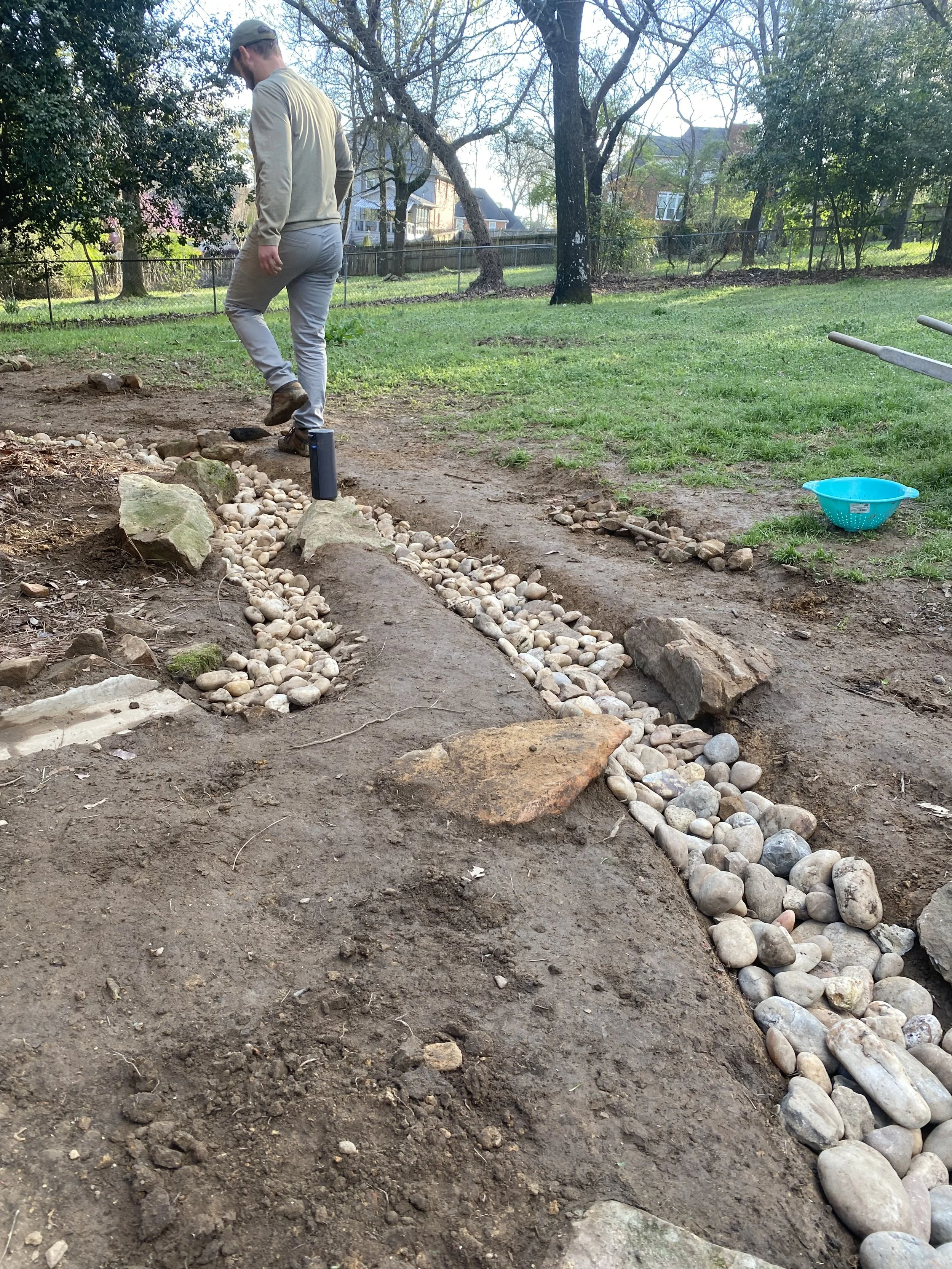 we added in our *recycled* rocks