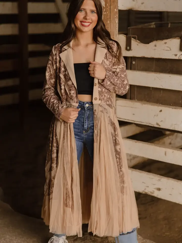 The Loretta Tooled Duster