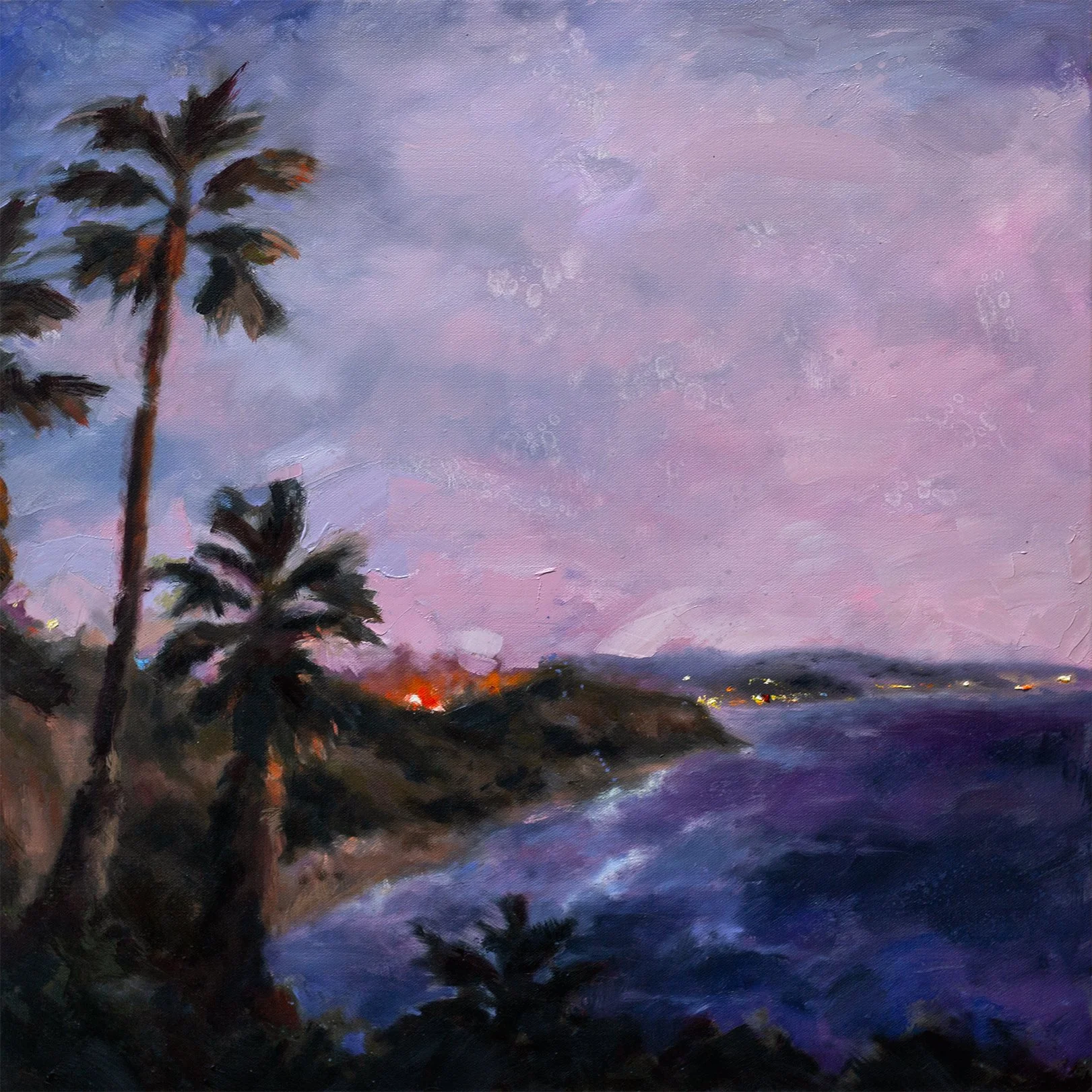 Twilight at Moonlight Beach