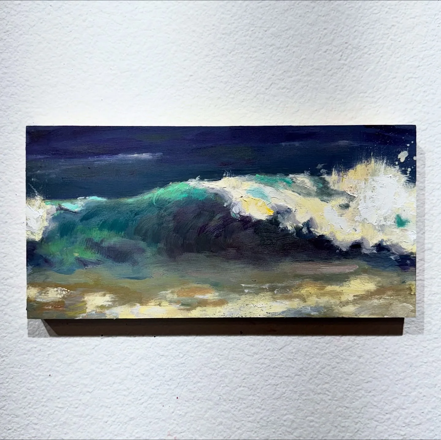 I&rsquo;ve been swept away painting the ocean en plein air this week 🌊. These new wave studies capture the rhythm and movement of the Pacific in the moment. The biggest inspiration behind these wave paintings was the sound of the ocean, it was so pe