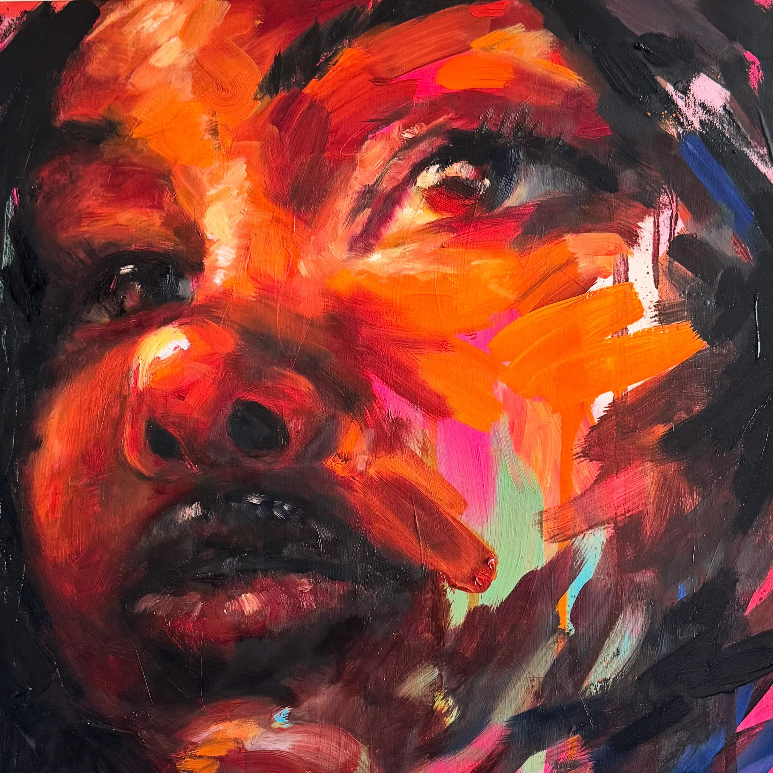 A painting about the search for light, not the kind you see, but the kind you feel pulling you forward.

LUMINOSA