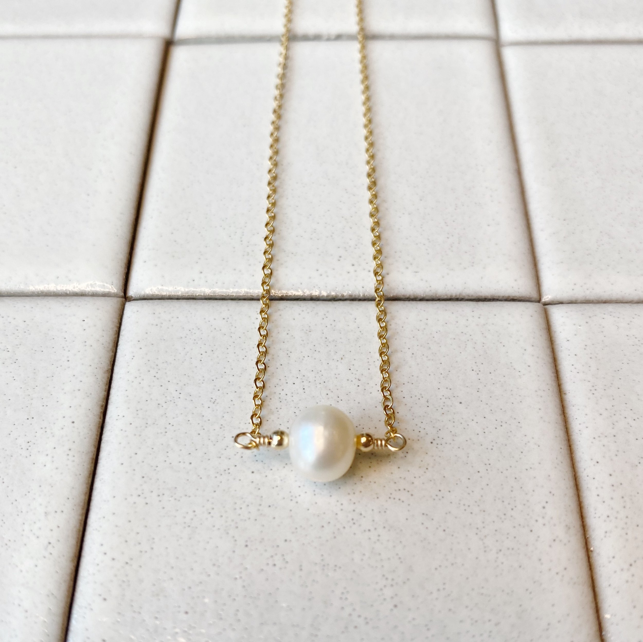 Floating Pearl Necklace