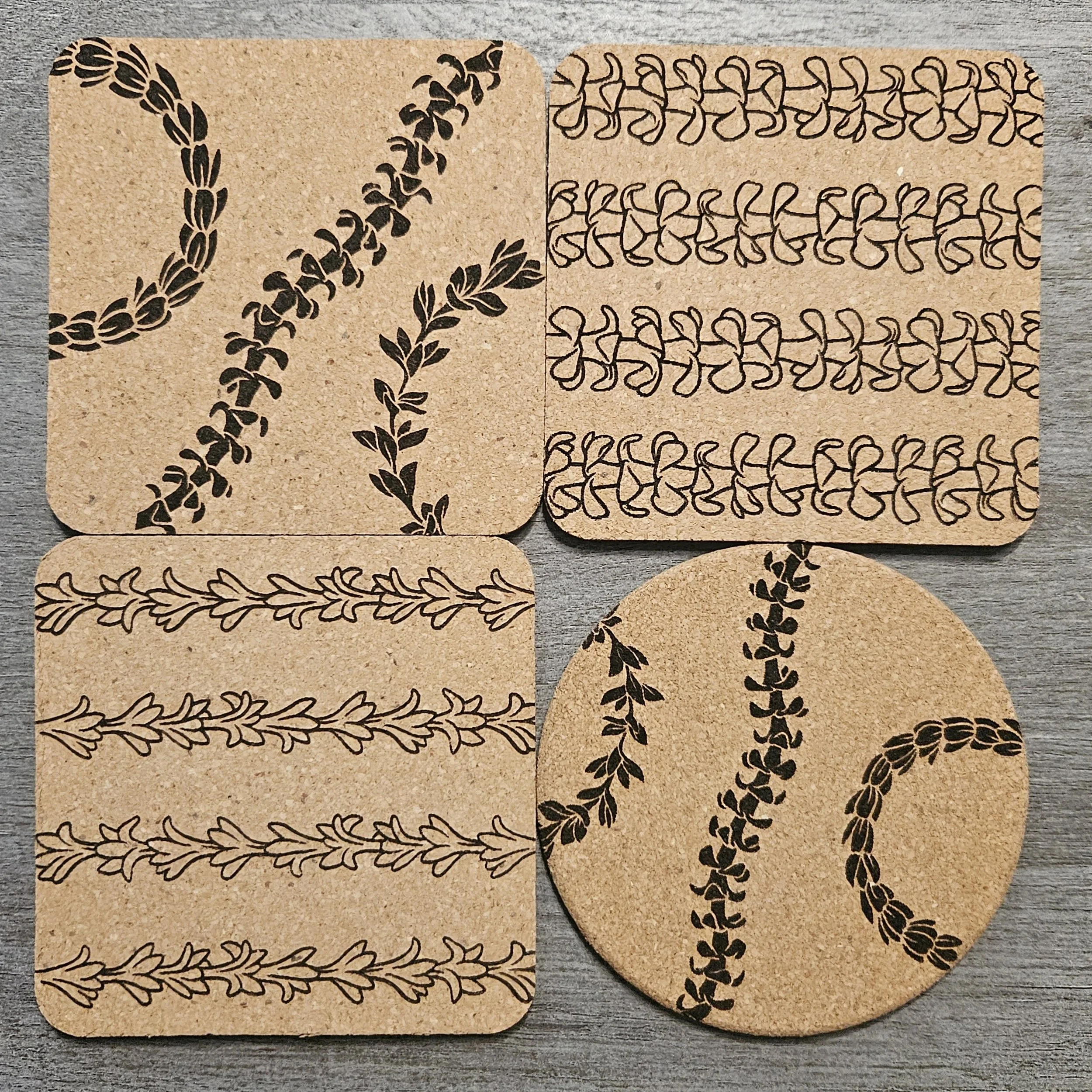 Cork Coasters - Set of 4