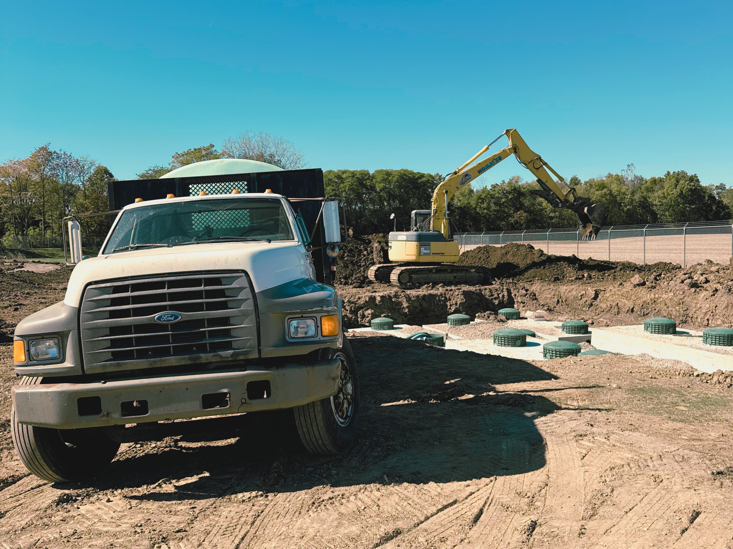 bulk water hauling delivery septic tank construction