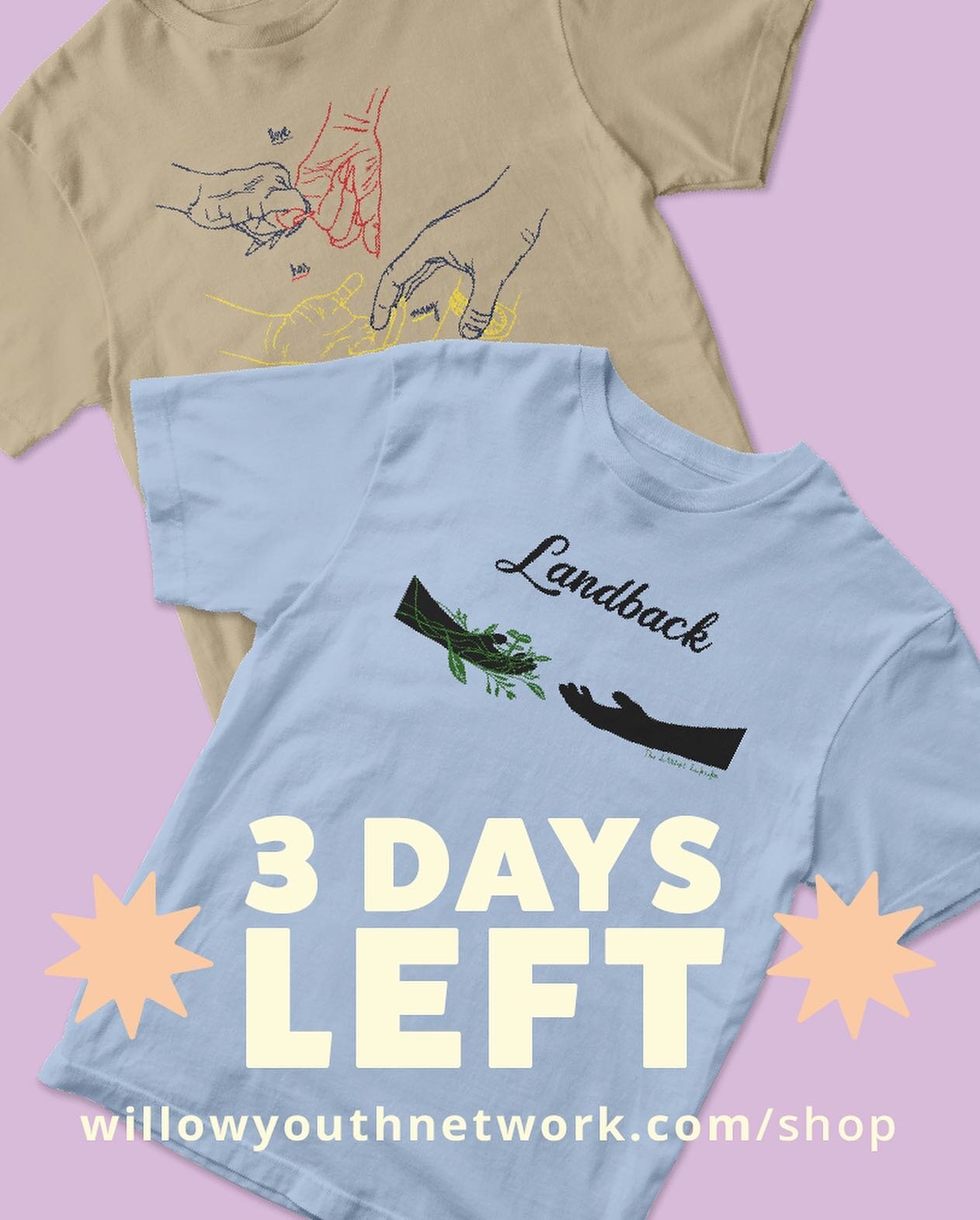 Only 3 days left to order these shirts!! All proceeds go to Indigenous and 2SLGBTQ+ organizations. Get them while you can 😊

Designed by: @thelittlest_inuksuk and @aart_vark_art

.

[Image Description: Two infographic slides with a light purple back