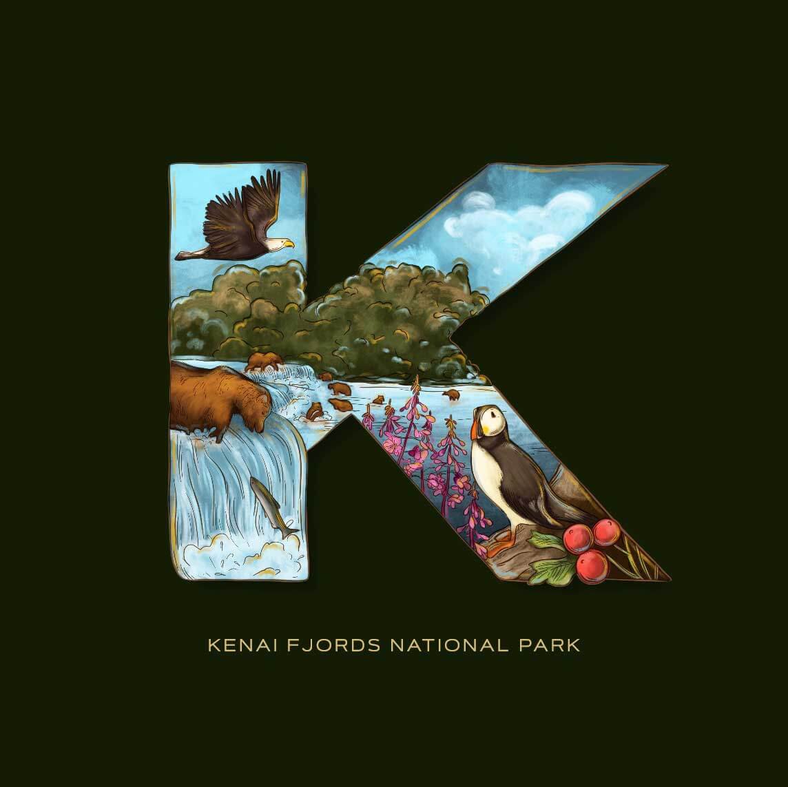 K is for Kenai Fjords National Park