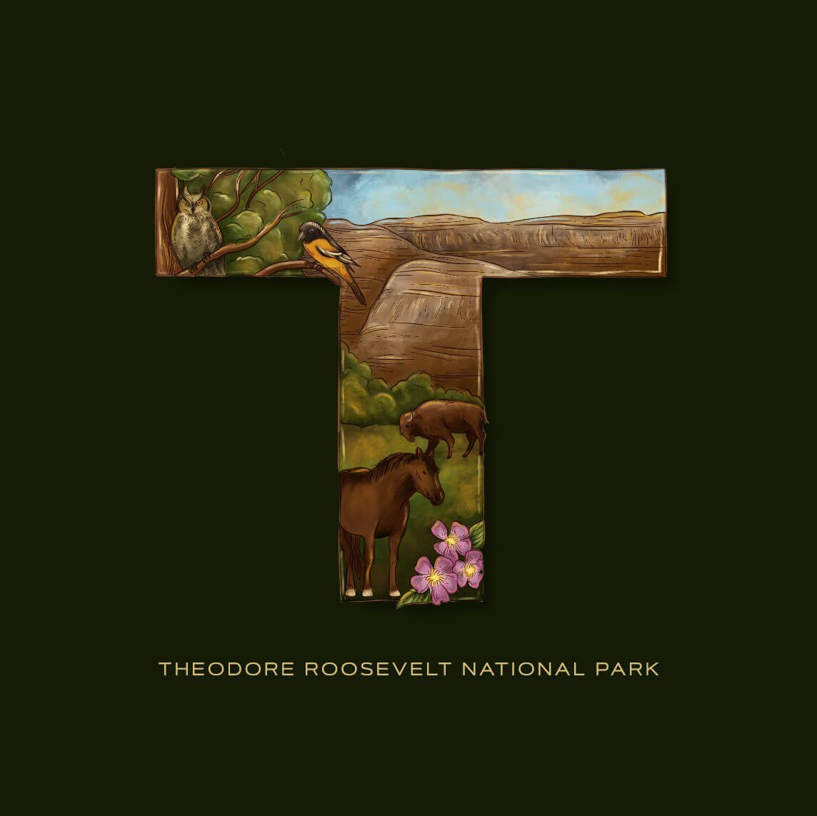 T is for Theodore Roosevelt National Park