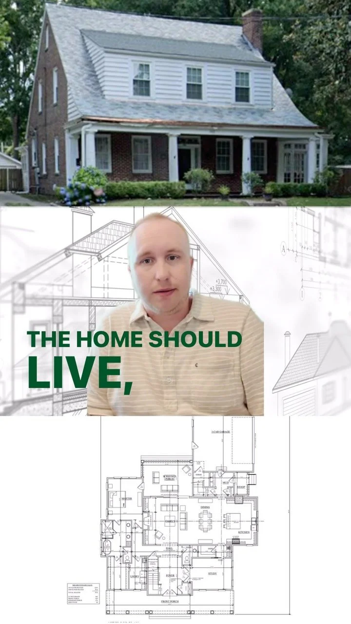 We’re thinking through how this home will feel —
not just on paper, but once someone’s living in it.
The inspiration? A 100-year-old home in Wilson’s Broad-Kenan Historic District.
Timeless character, reimagined for today.
.