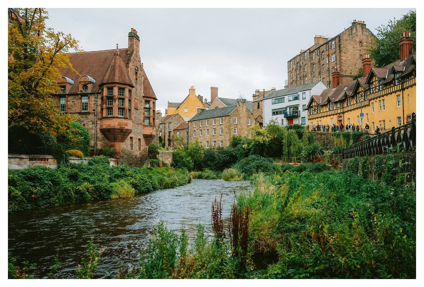 The beautiful Dean Village in Edinburgh, Scotland. 

Easily one of the most pretty and picturesque places I visited in my entire week in the UK.