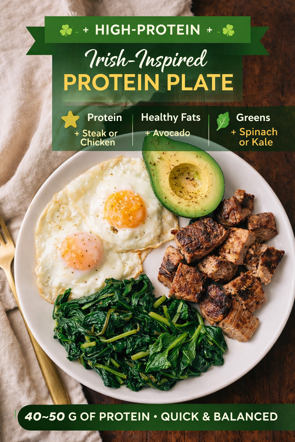The Best High-Protein Meal Before Drinking on St. Patrick’s Day (And How to Recover the Next Day) 🍀
