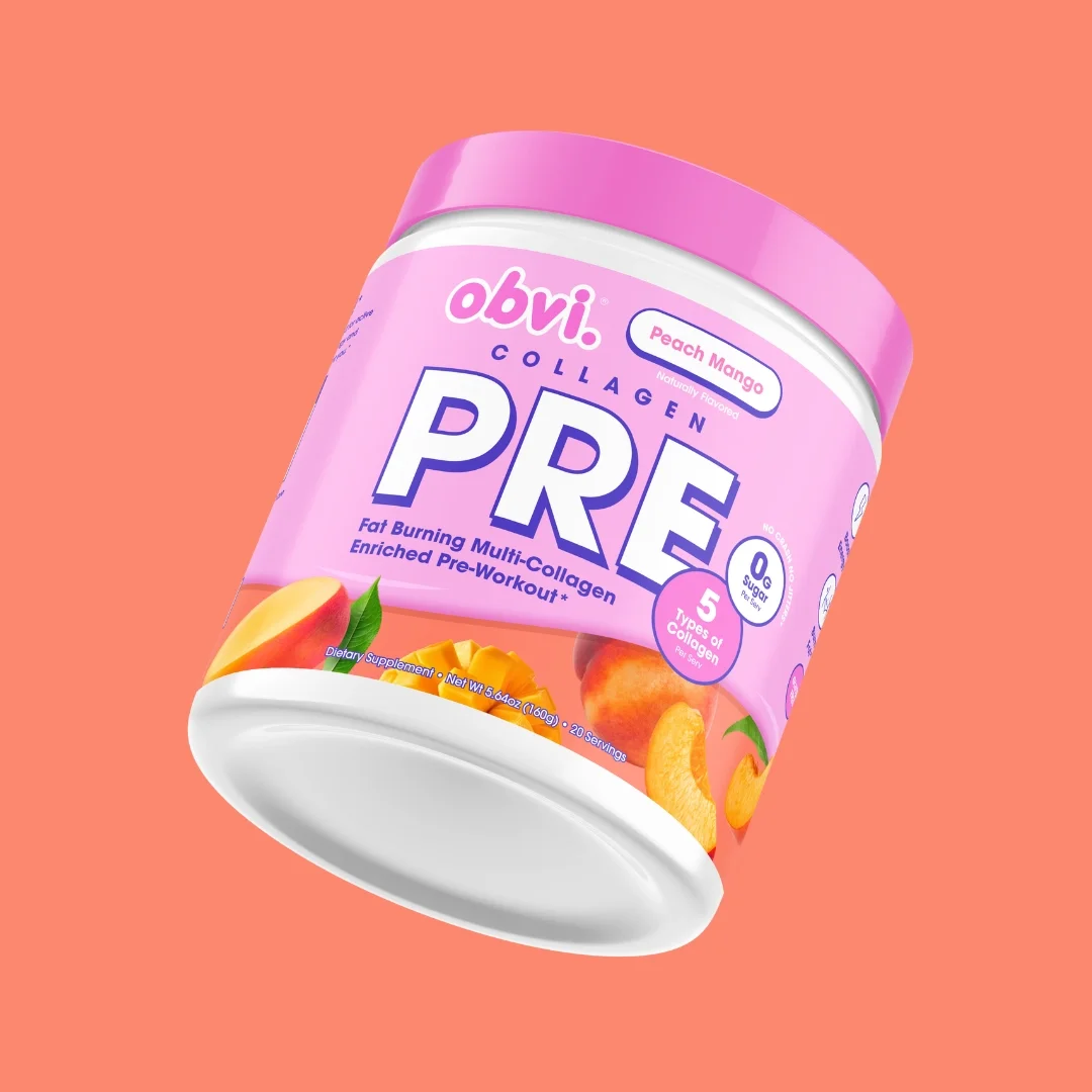 Obvi Collagenic Peach Mango Pre-Workout Boost Drink