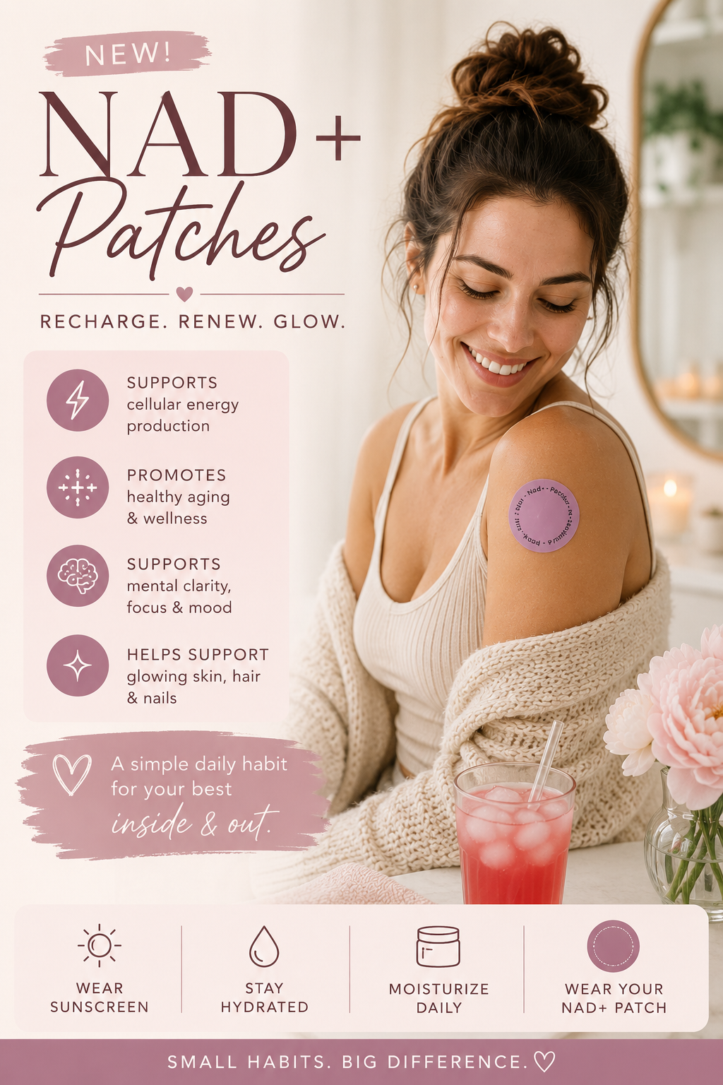 NAD+ Patches: The Simple Summer Wellness Habit Your Skin Will Love 