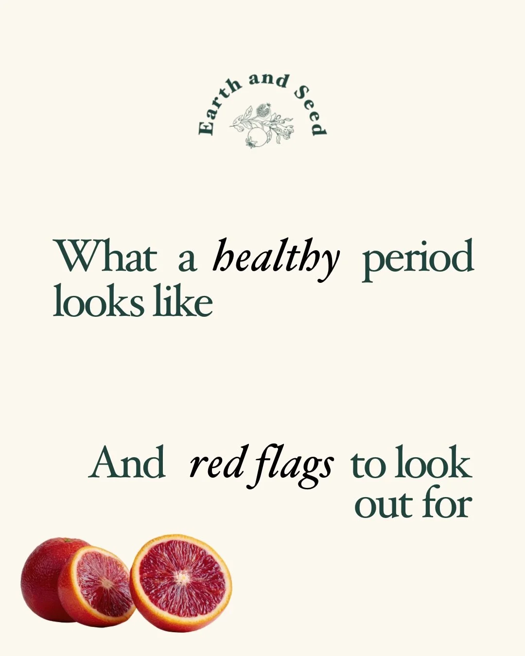 There&rsquo;s a big difference between common and normal, and despite a lot of these symptoms being common, they are not normal and are actually red flags 🚩

Your period is like an extra vital sign, giving you a monthly report on how your body and h