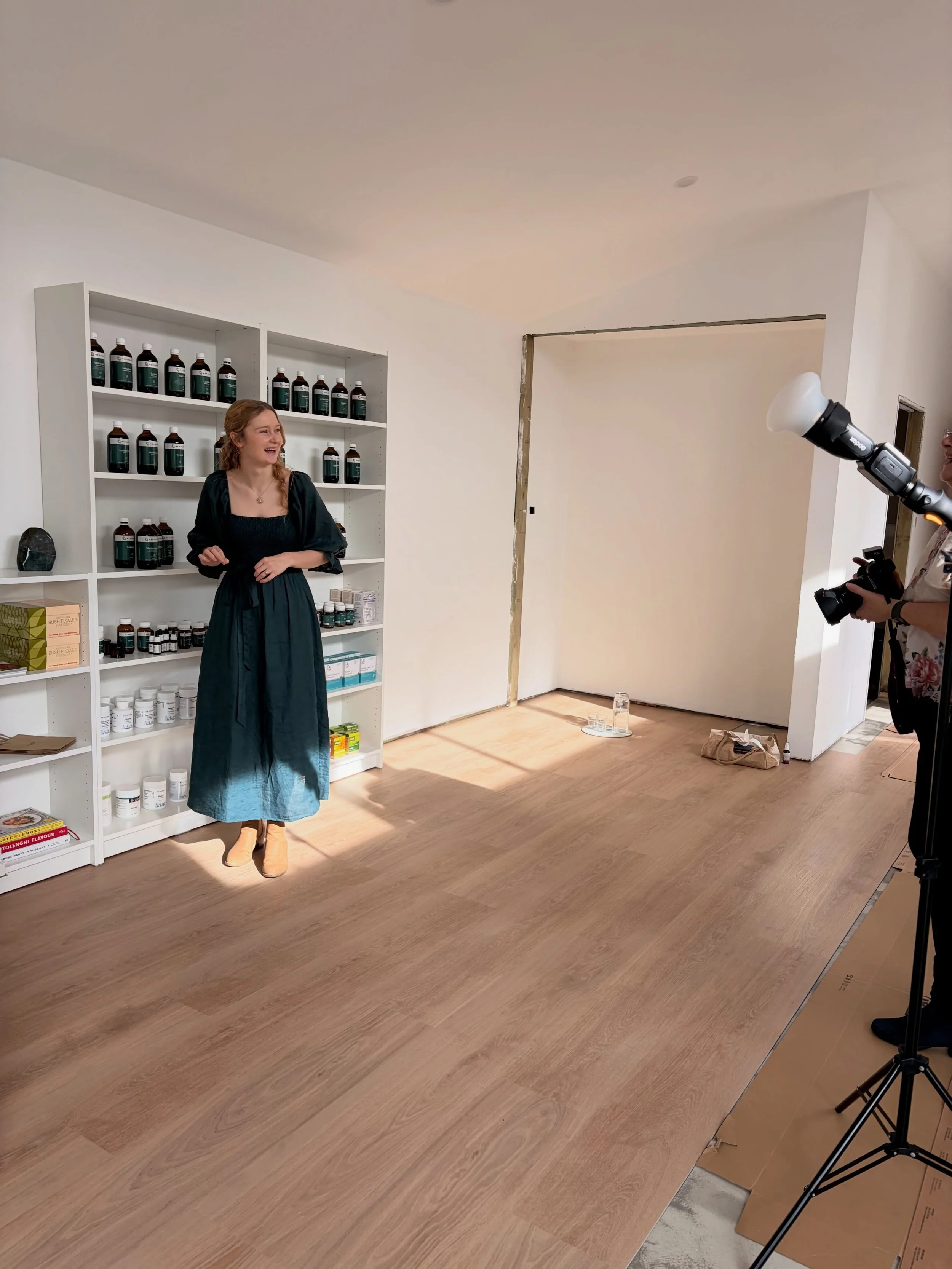 Behind the scenes of our photoshoot with Angela @oliverstreetphotography yesterday🤍 

So excited to soon share the gorgeous photos we got of mum and I in our new clinic (which is very nearly, but not quite ready to be open to the public - finishing 