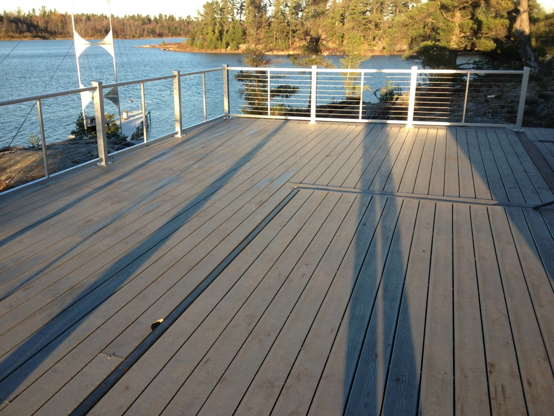 high quality custom composite trex deck