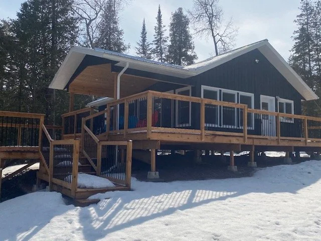 Custom Wrap Around Deck with custom covered aread sault ste. marie