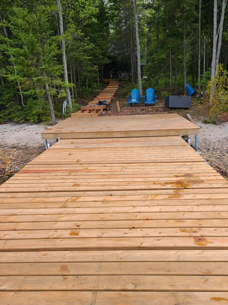 custom-wood-dock-sault-ste-marie