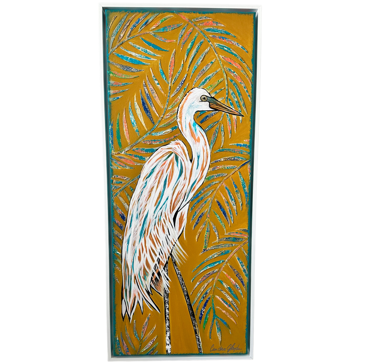 Tropic Light 18x40 Original Abstract Acrylic Painting White Background.png