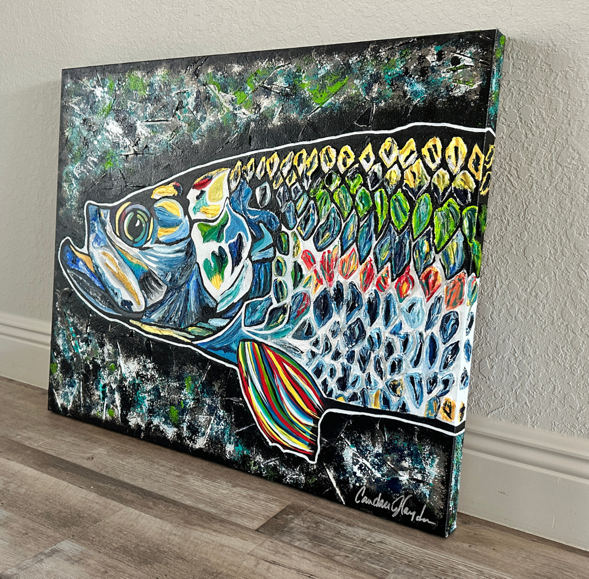 Robalo 24x30 Original Textured Acrylic Painting Right Angle.png