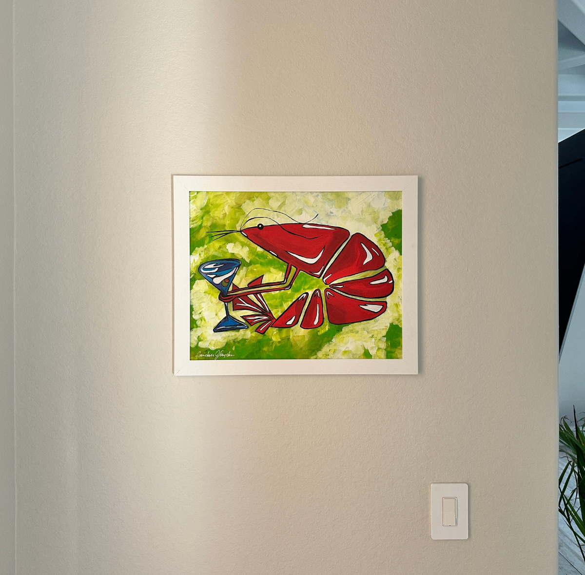 "Shrimp Cocktail" 18x24 Original Acrylic Painting / Bonita Springs, Florida