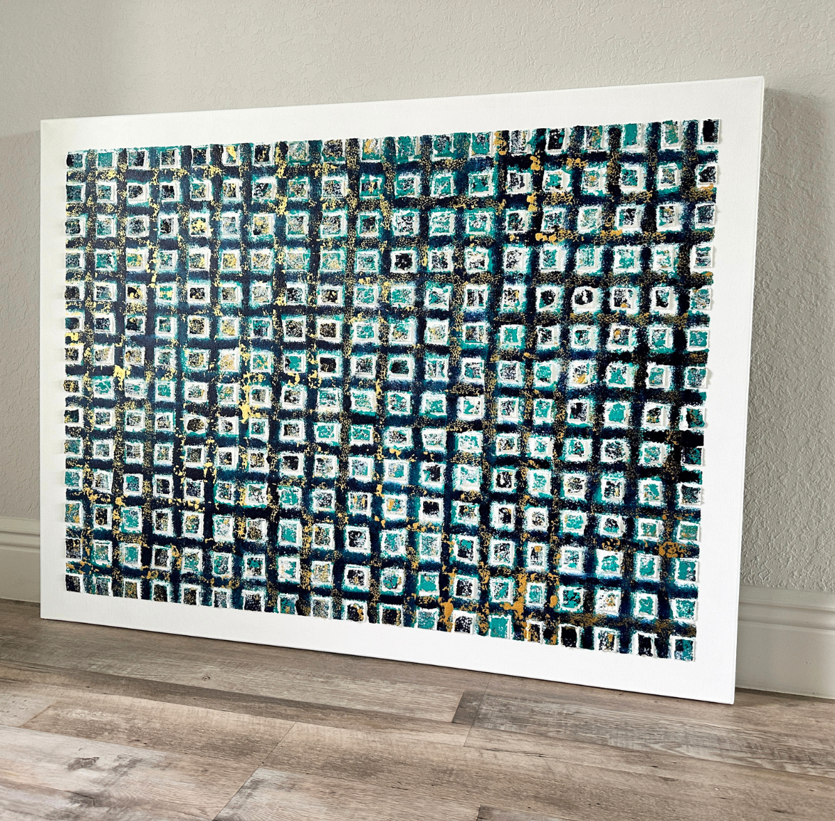 Infinite 30x40 Original Textured Acrylic Painting Right Angle Side.png
