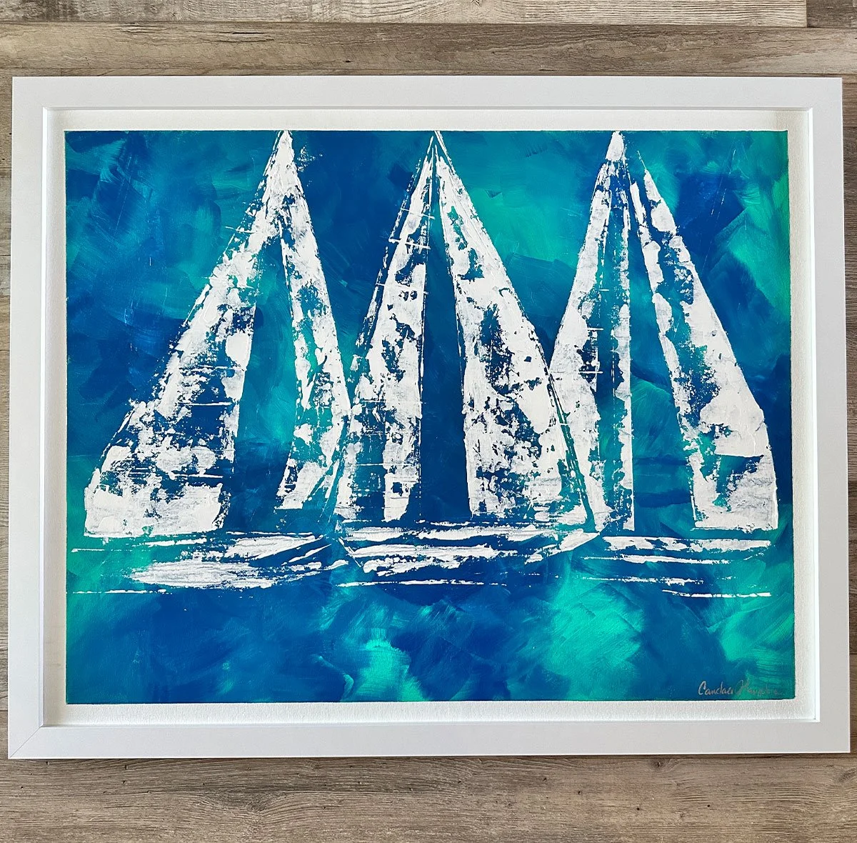 Gulf Breeze 26x32 Original Textured Acrylic Painting.jpg