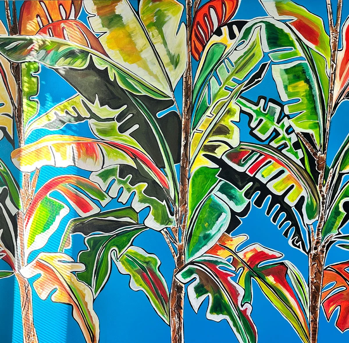 Sunkissed Refuge 48x60 Original Textured Acrylic Painting Close Up.jpg