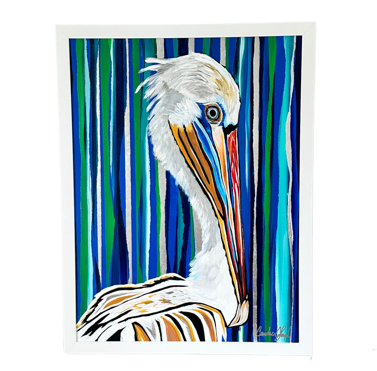 Bait Bandit 18x24 Original Textured Acrylic Painting