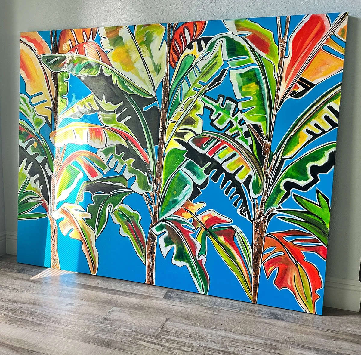 Sunkissed Refuge 48x60 Original Textured Acrylic Painting Right Angle.jpg