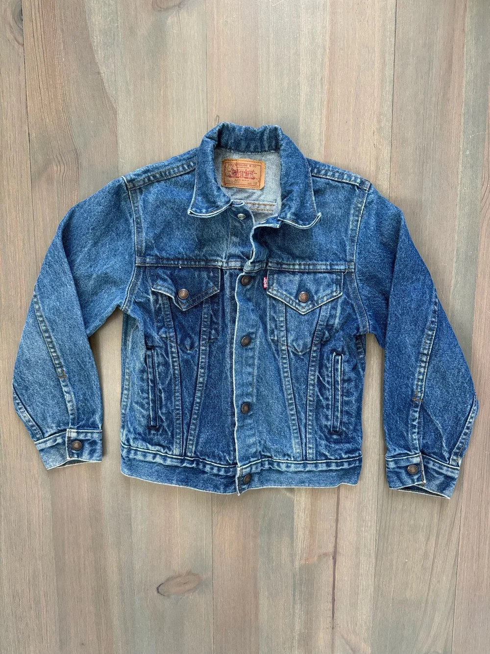 1980s Levi's USA Kids Trucker Jacket Tag 12 — Jean Genie Vintage Co.