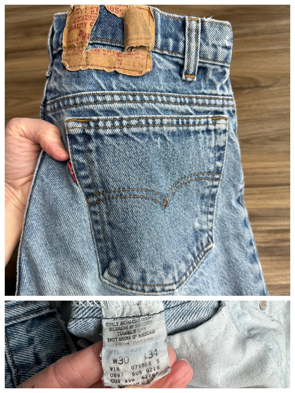 Levi’s 505 W30 USA製 80s TALON42 1980s Levi's USA 505 Tag 30x34 Actual 28x33 — Jean Genie Vintage Co.