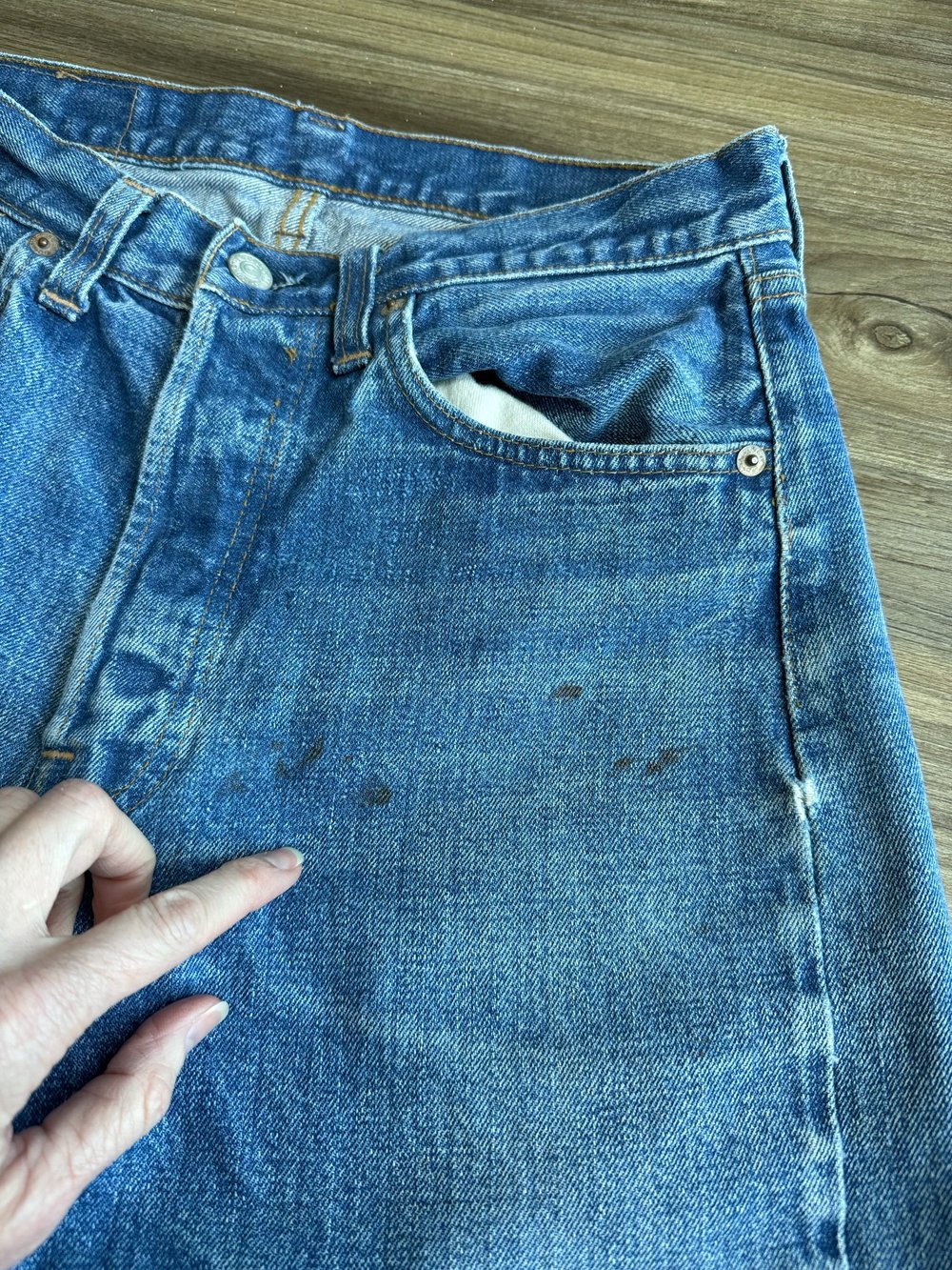 1970年代 【Levi's 66 前期】　w35 1970/71 Levi's USA “Big E” Selvedge 501 Tag n/an Actual