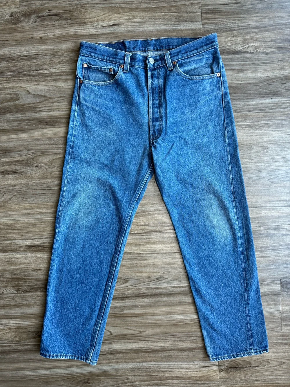 1991 Levi's USA 501 Tag 36x32 Actual 32x29 — Jean Genie Vintage Co.