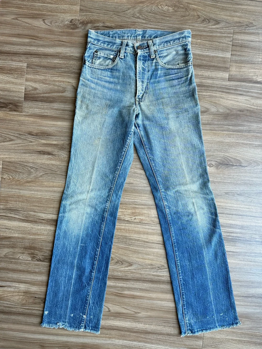 Levi’s 517 “BIG E” バレンシア w34 l32 USA 1960s Levi's USA “Big E” 517 Tag 28x34 Actual 27/28x33.5 — Jean