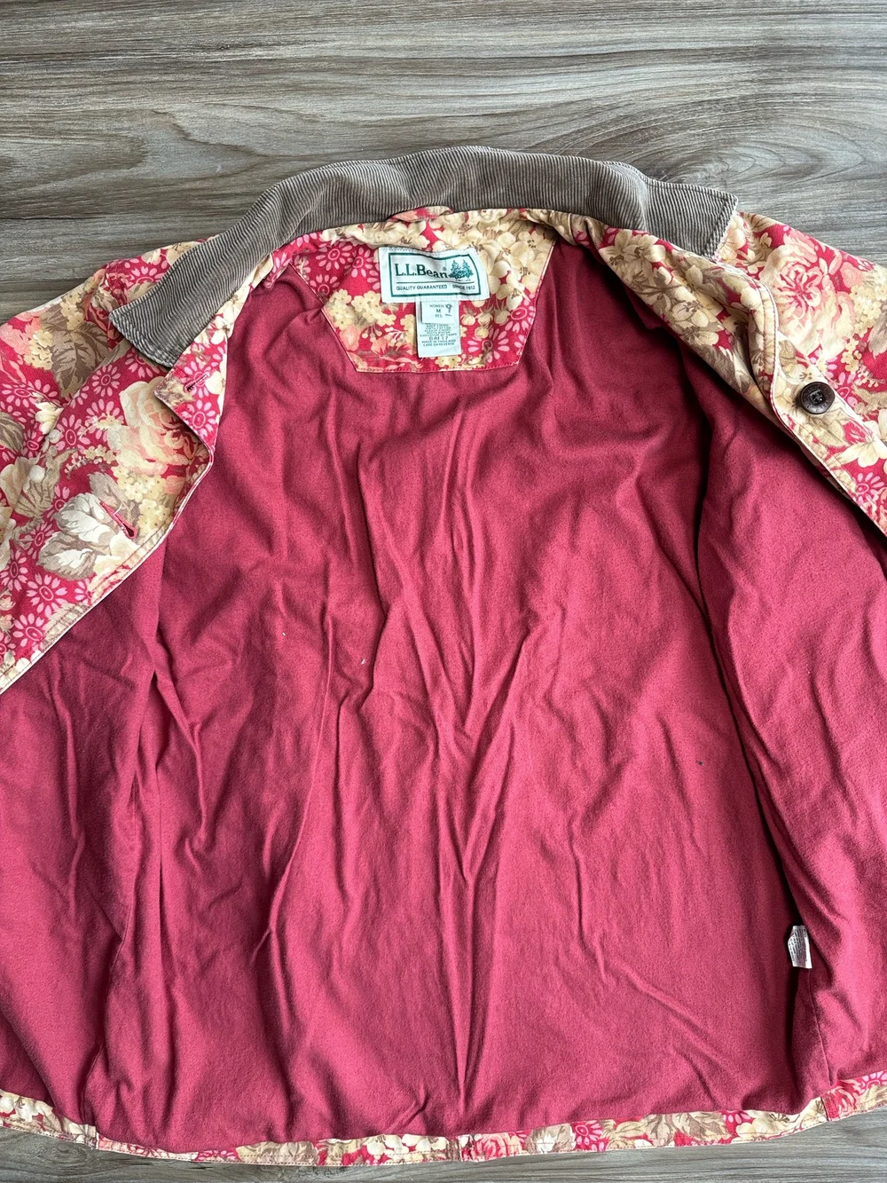 1990s LL Bean Floral Barn Field Jacket M — Jean Genie Vintage Co.