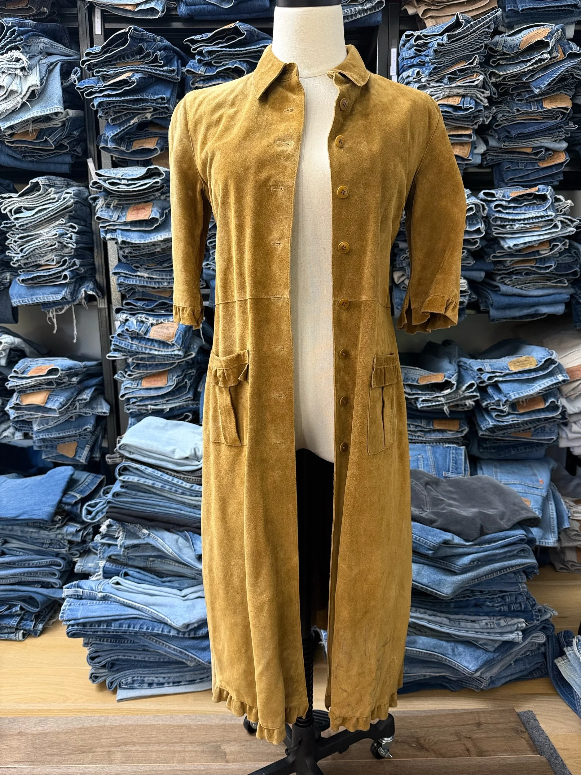 Vintage Miu Miu Suede Coat/Dress 3/4 Sleeve - 42 (XS)