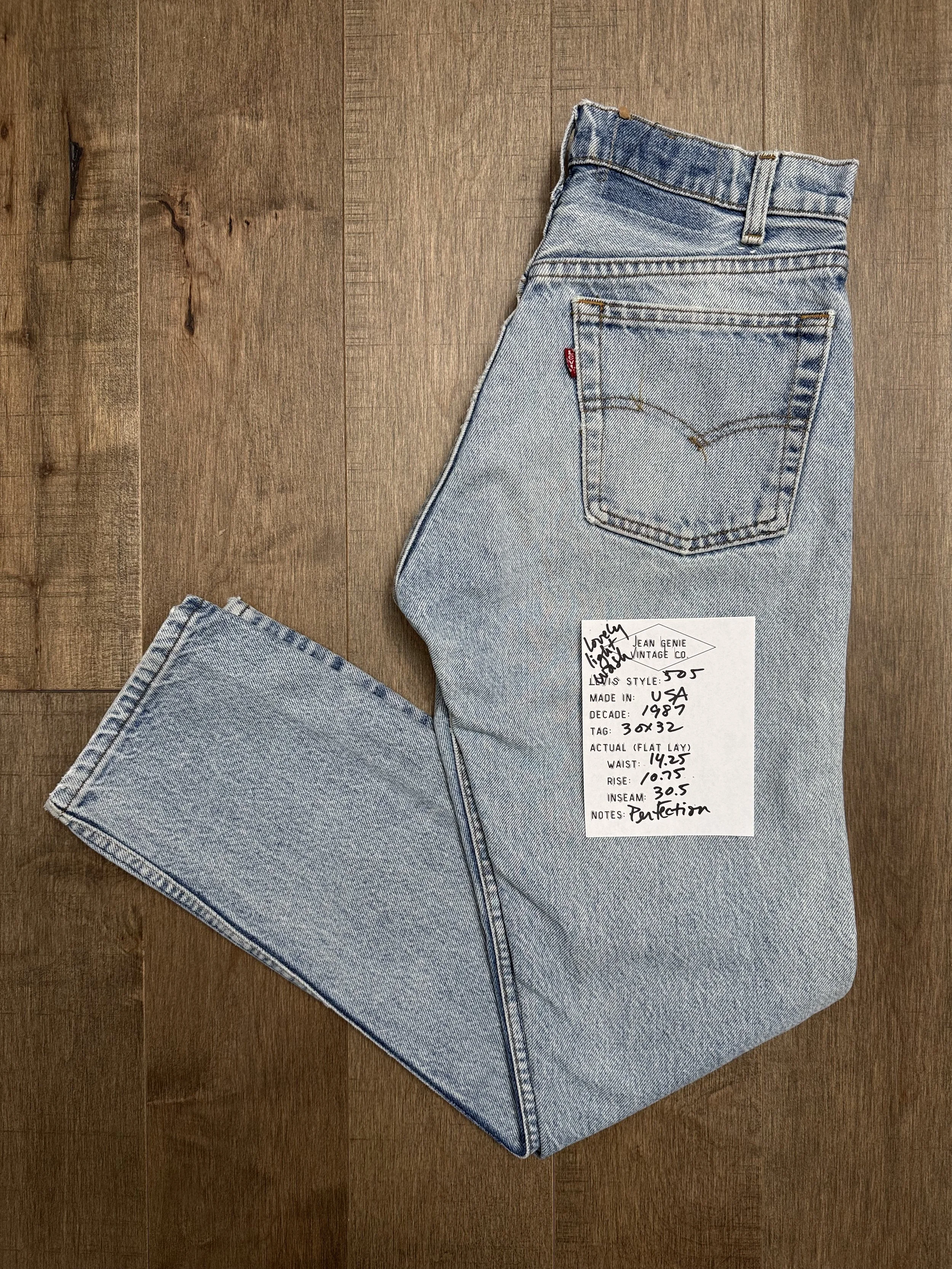 1987 Levi’s USA 505 Tag 30x32 Actual 28x30.5