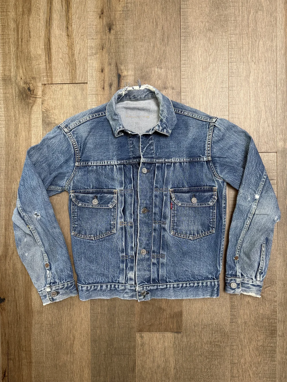 1953-1962 Levi's Type 2 USA 507XX Denim Jacket (S/M) — Jean Genie