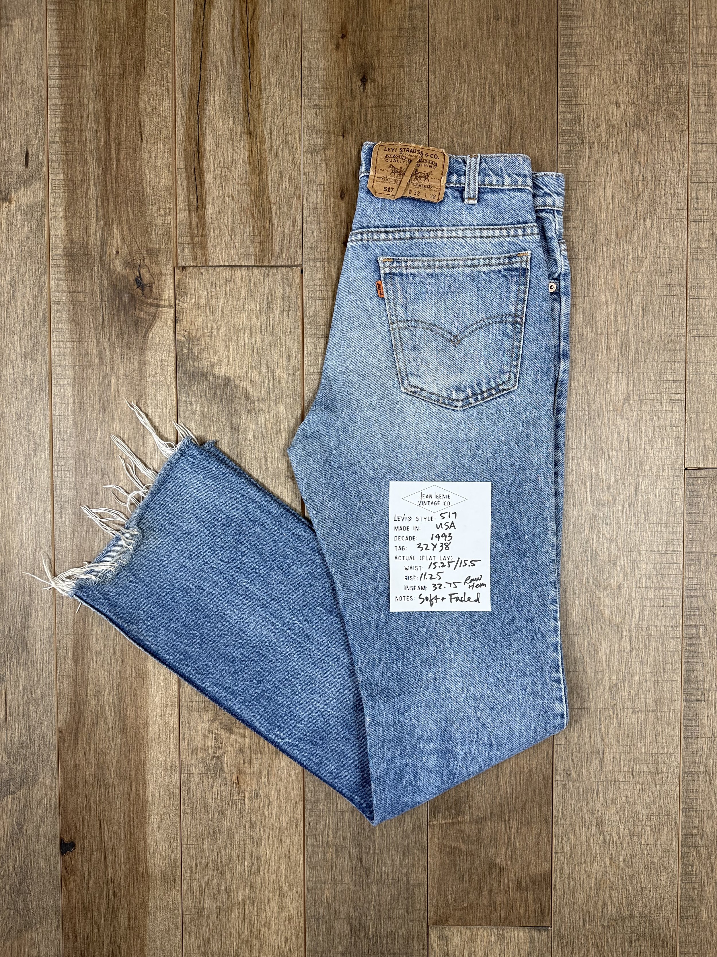 1993 Levi’s USA 517 Tag 32x38 Actual 30x32