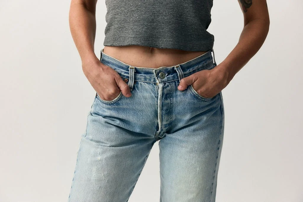 vintage levis selvedge 501s