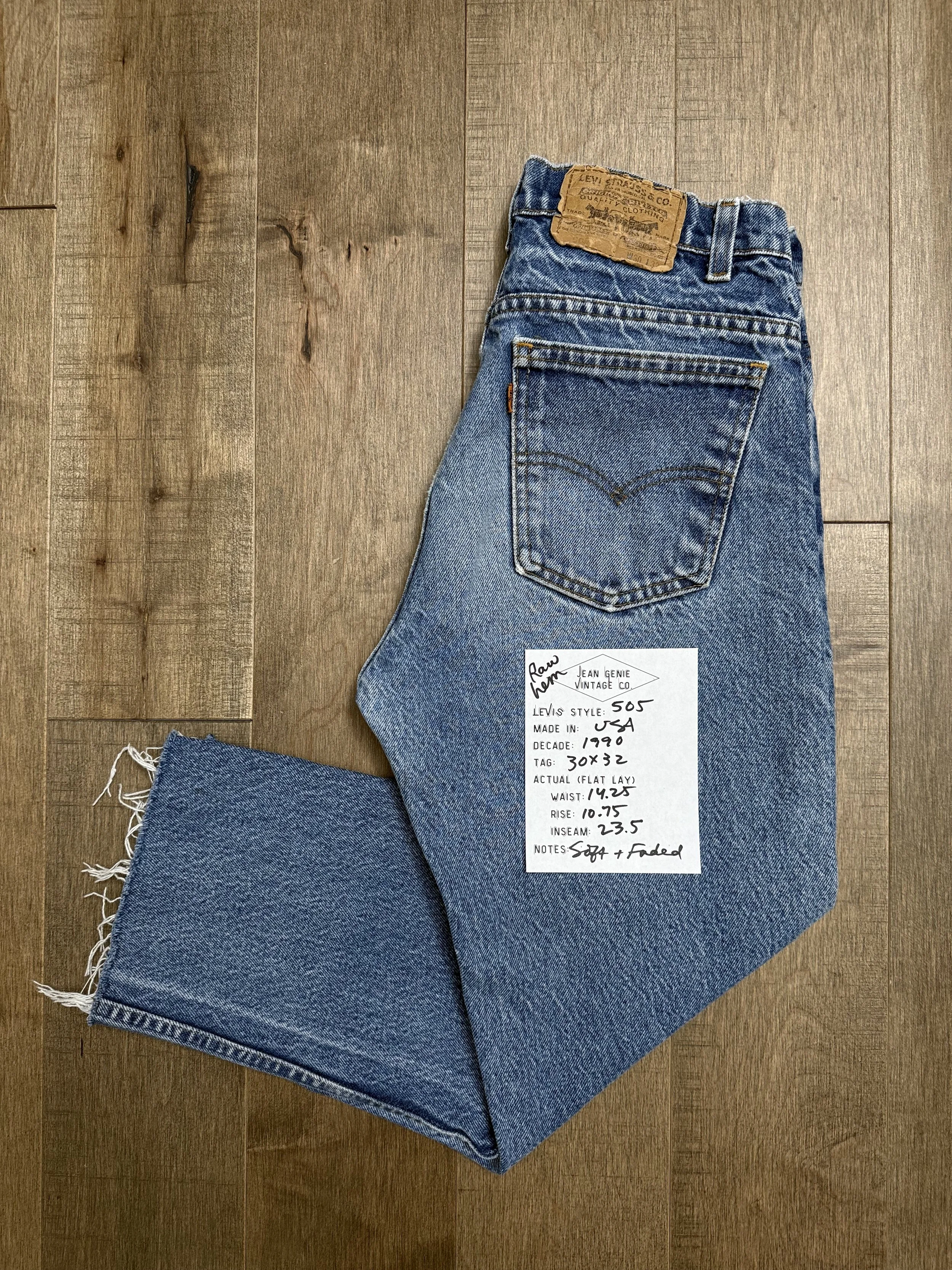 1990 Levi’s USA 505 Tag 30x32 Actual 28x23.5