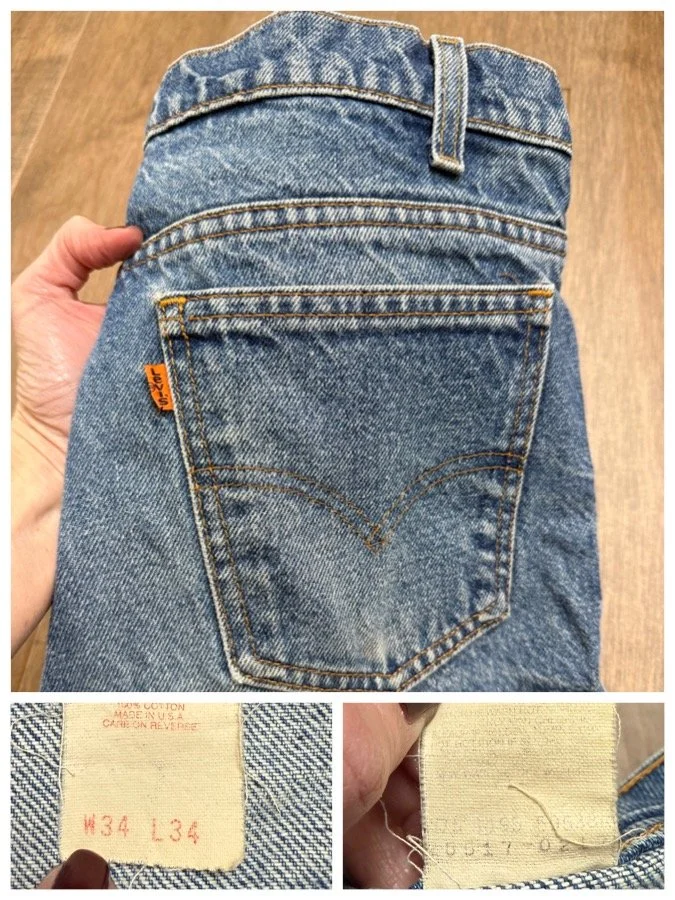 1995 Levi's USA 517 Tag 34x34 Actual 32x33 — Jean Genie Vintage Co.