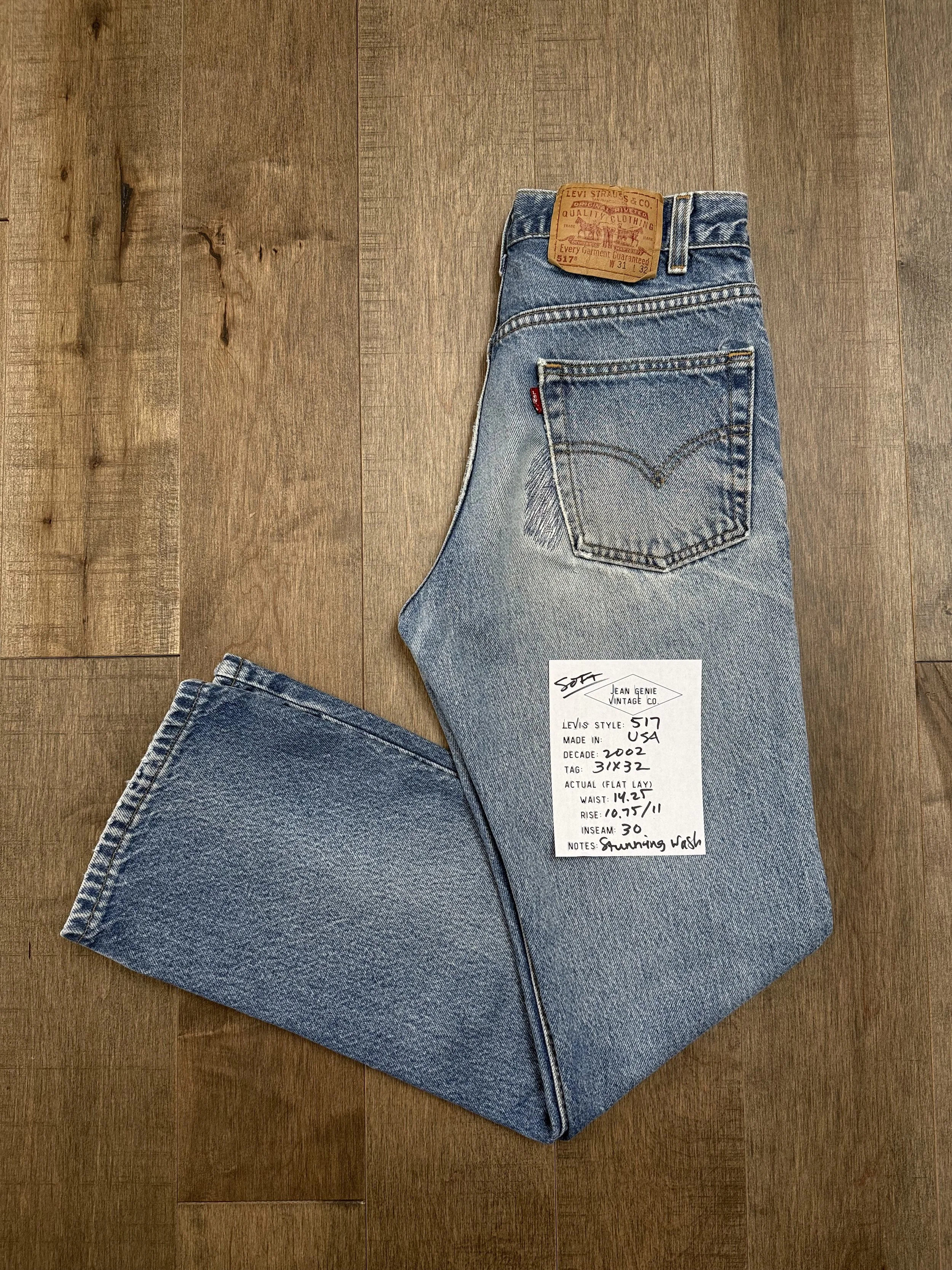 2002 Levi’s USA 517 Tag 31x32 Actual 28x30