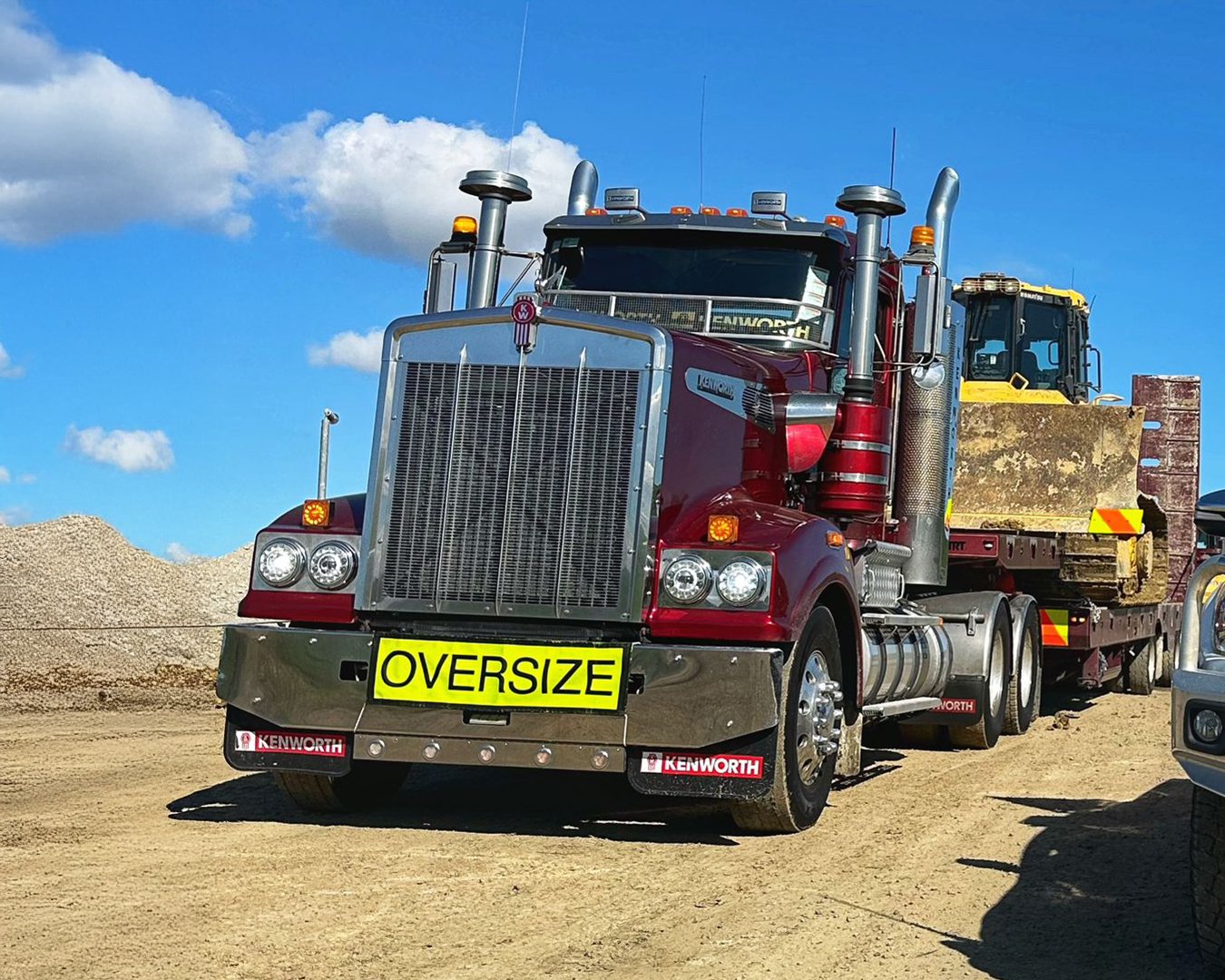 Priority Haulage Kenworth T904 heavy haulage in Auckland
