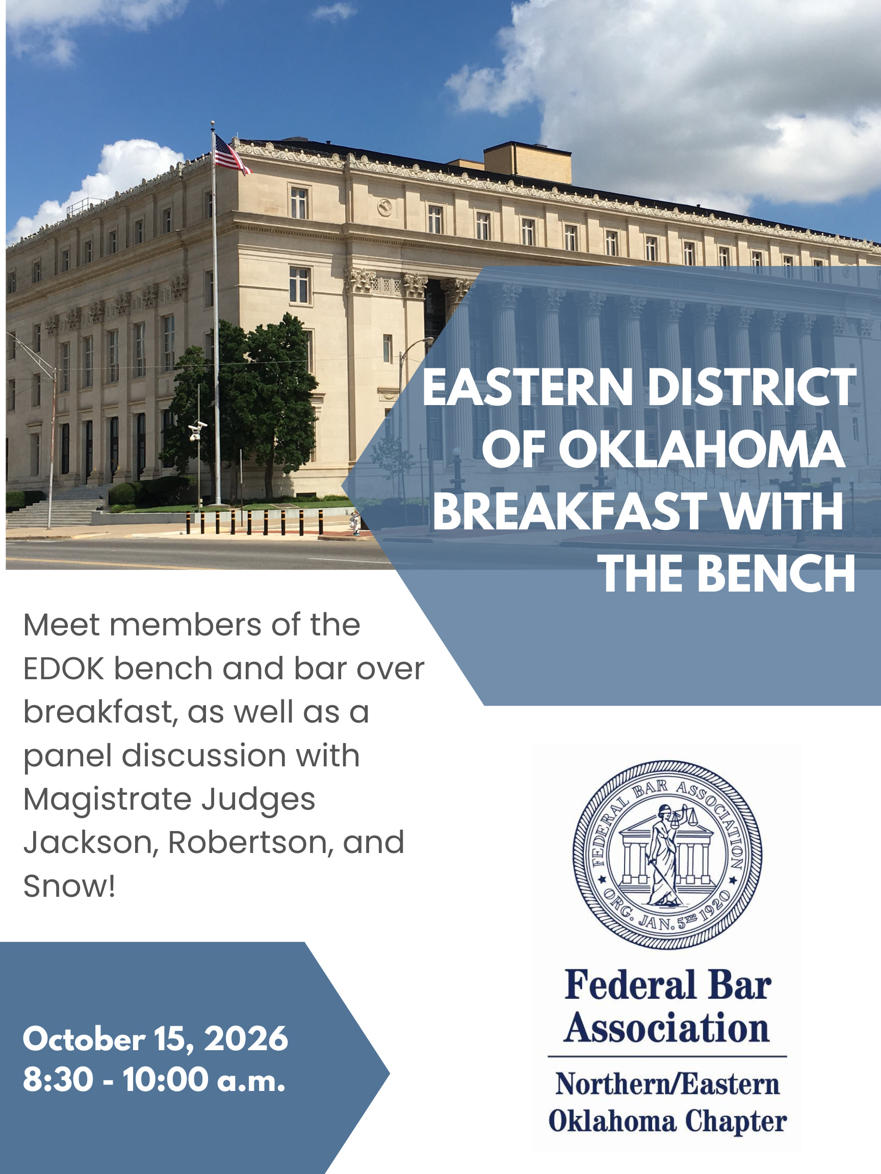 Breakfast with the Bench - Eastern District of Oklahoma