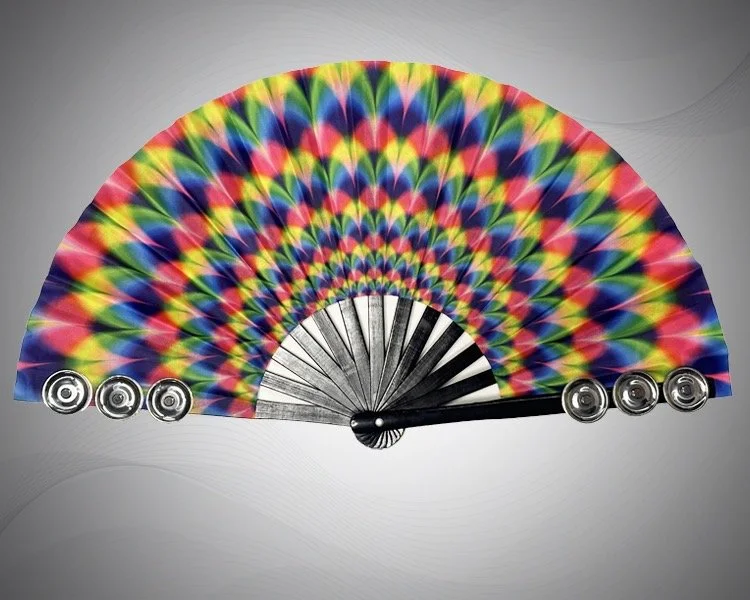 13 Inch Fanbourine Peacock Print